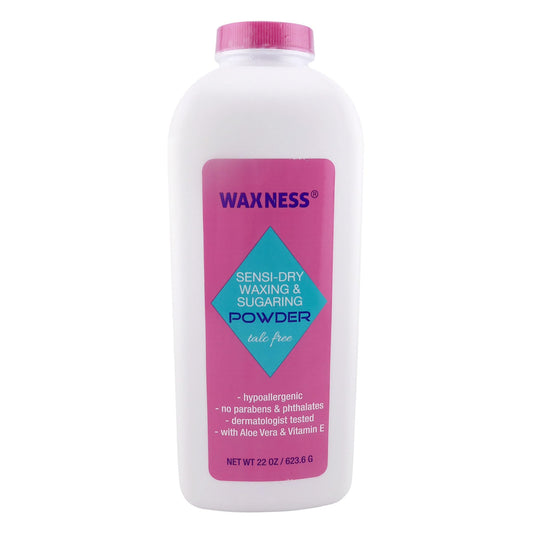 Waxness Sensi Dry Waxing & Sugaring Powder 22 oz (624 g) - Moisture Absorbing Pre Wax Powder for Waxing & Sugaring, Professional Use Beauty and Personal Care Waxness