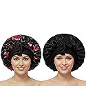 Satin Bonnets for Sleeping Women Braids Long Hair Cover Silk Hair Bonnet Night Caps XL Large Satin Sleep Cap with Tie Beauty & Personal Care COCOSILK