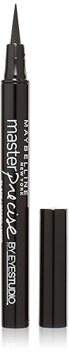 Maybelline New York Eye Studio Master Precise Liquid Eyeliner, No.110 Black, 0.037 Fluid Ounce Beauty & Personal Care MAYBELLINE