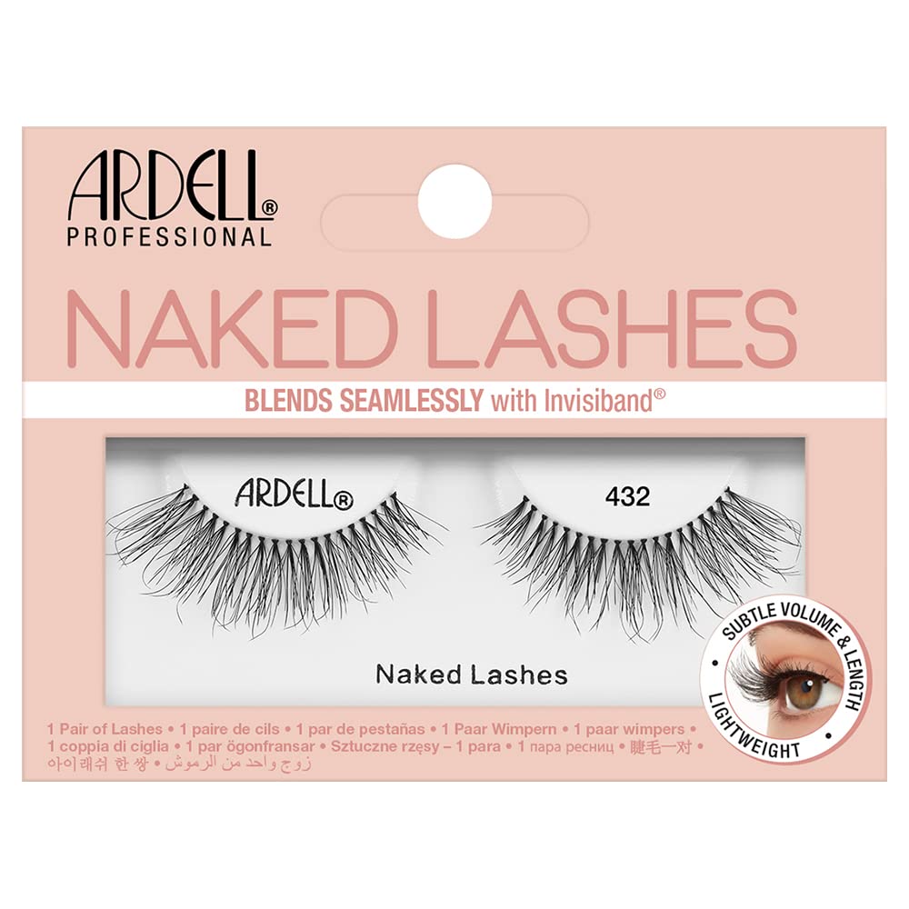 Ardell Naked Lashes Natural 432 with Invisiband - Lightweight, Natural False Eyelashes, Soft Volume Strip Lashes, 1 Pair Beauty & Personal Care Ardell