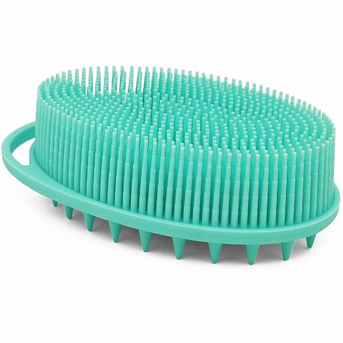 Silicone Body Brush, Exfoliating Body Scrubber, Silicone Body Scrubber Loofah, Silicone Bath Brush, Soft Exfoliating Body Bath Shower Scrubber Brush Beauty & Personal Care MR LION