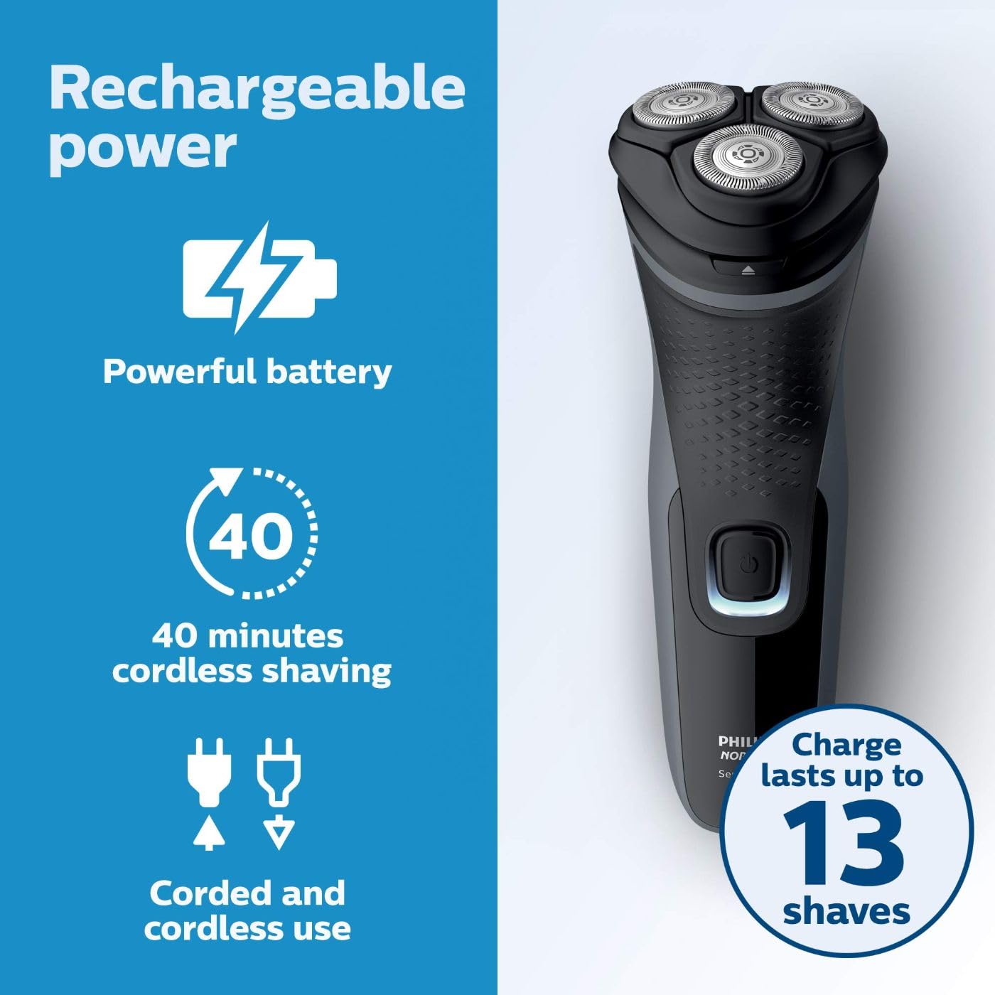 Philips Norelco Shaver 2300 Rechargeable Electric Shaver with PopUp Trimmer, S1211/81 Beauty and Personal Care Norelco