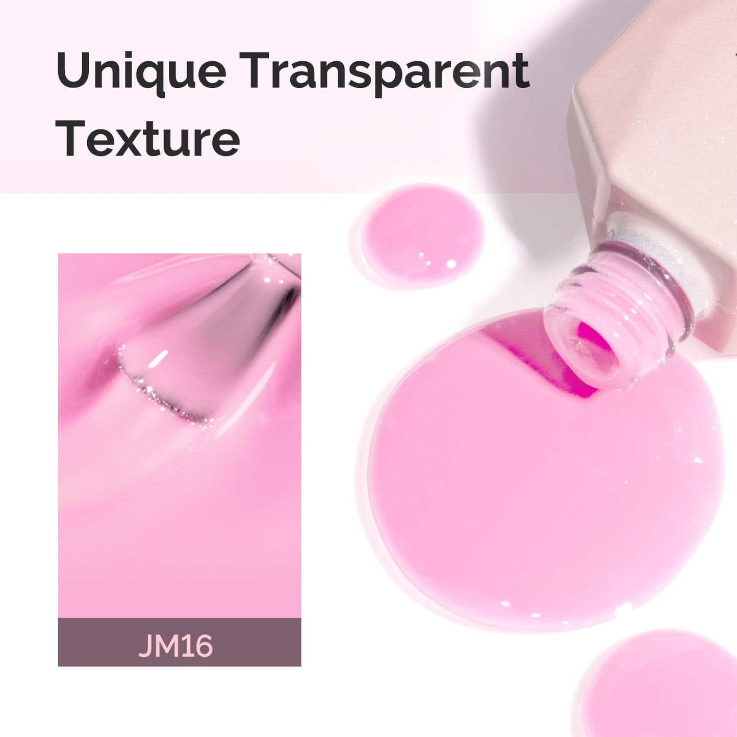 MelodySusie Jeweliver Gel Nail Polish, 0.5Fl.oz Berry Pink Gel Polish Pastel Nude Color Sheer Translucent Soak Off UV LED Light Cure Gift Nail Art Beauty and Personal Care MelodySusie