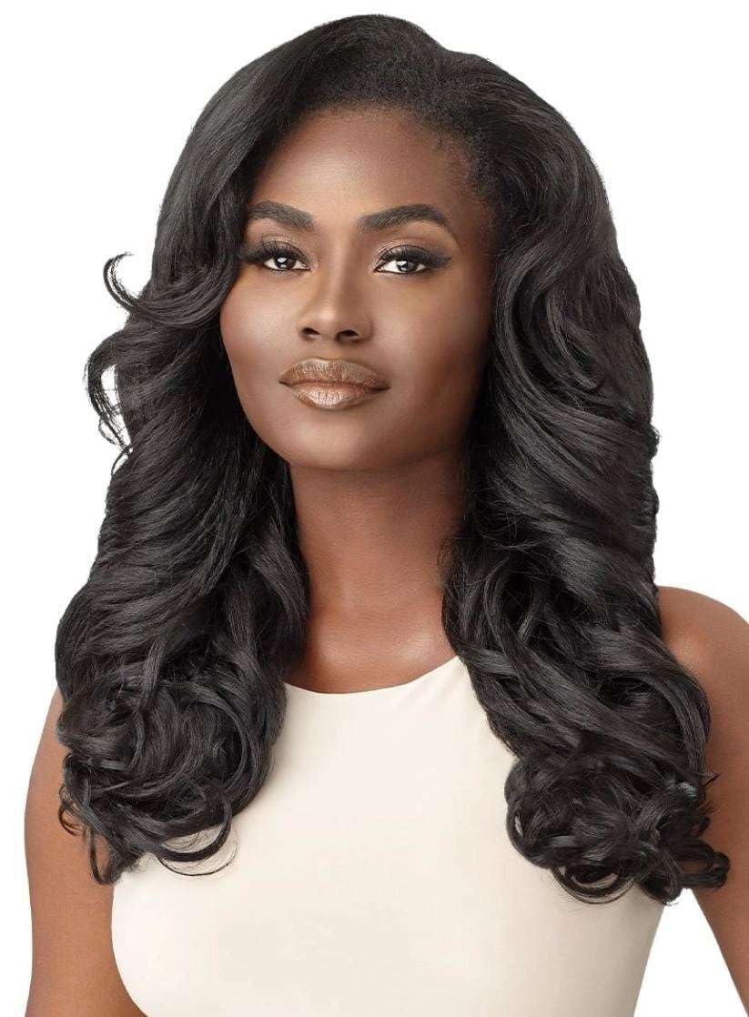 Outre Synthetic Quick Weave Half Wig - NEESHA H304 (Color:1 Jet Black)