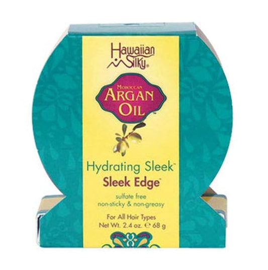 Hawaiian Silky Pure Argan Oil Enriched Pomade Edge Control Gel Scalp Repair 2.4oz - No Sulfate, Non-Sticky & Non-Greasy Formula - All Hair types Men Beauty & Personal Care Hawaiian Silky