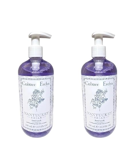Crabtree & Evelyn Nantucket Briar Hand Wash 16.9 fl oz Pump Bottles, Pack of 2 (2) Beauty & Personal Care Crabtree & Evelyn