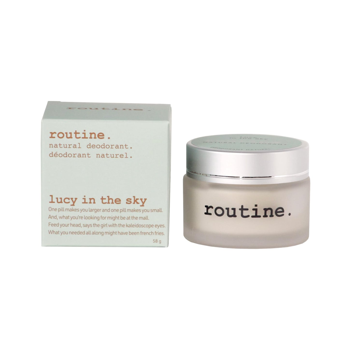 Routine. Natural and Aluminum Free Deodorant (2 Fluid Oz.) for Women and Men - Lucy in the Sky - Lavender, Patchouli, and Vanilla (Cream Jar Formula) Beauty and Personal Care Routine