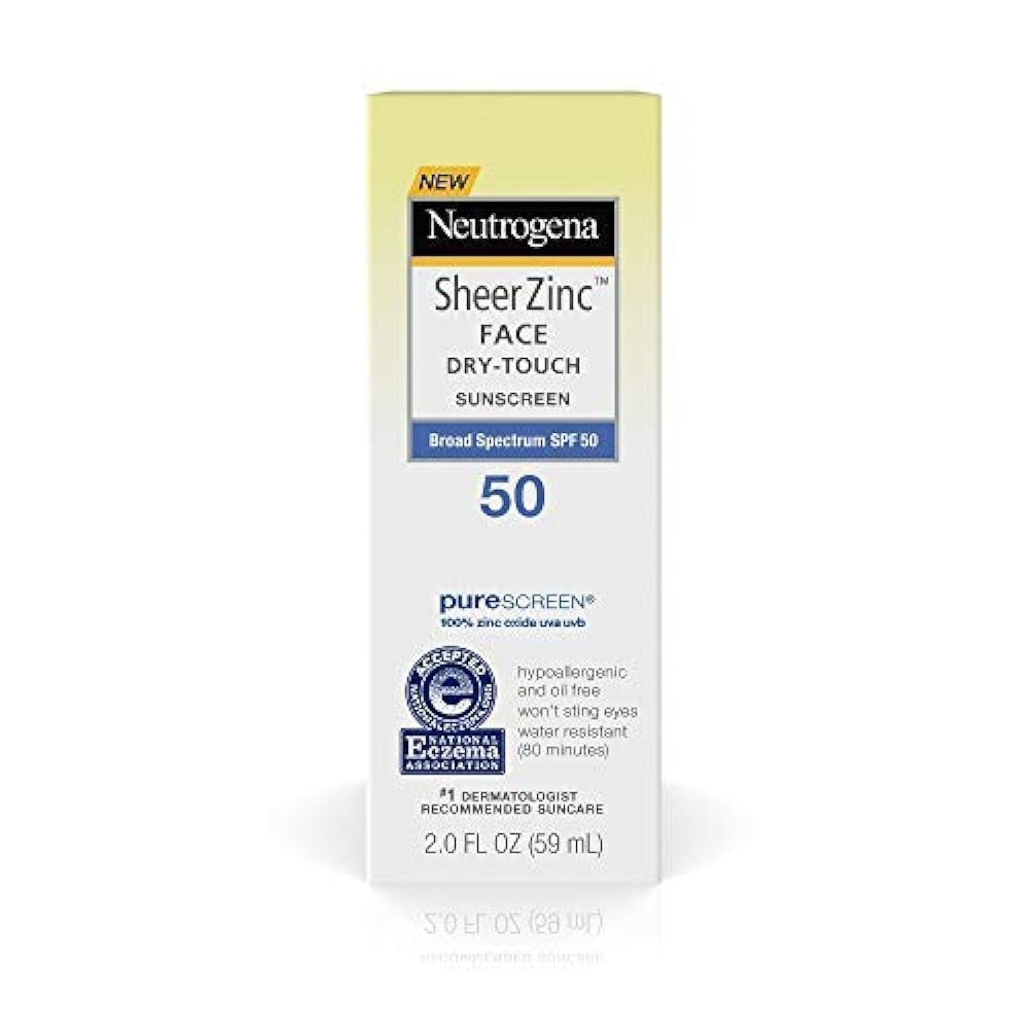 Neutrogena Sheer Zinc Face Dry Touch Spf#50 Sunscreen 2 Ounce (59ml) (2 Pack) Beauty & Personal Care Neutrogena