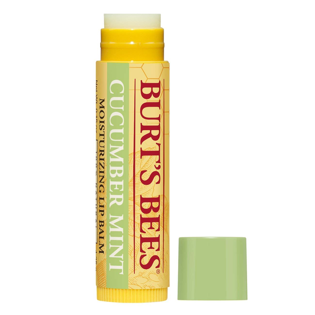 Burt's Bees 100% Natural Origin Moisturizing Lip Balm, Cucumber Mint with Beeswax, 4 Tubes Beauty and Personal Care Burt's Bees
