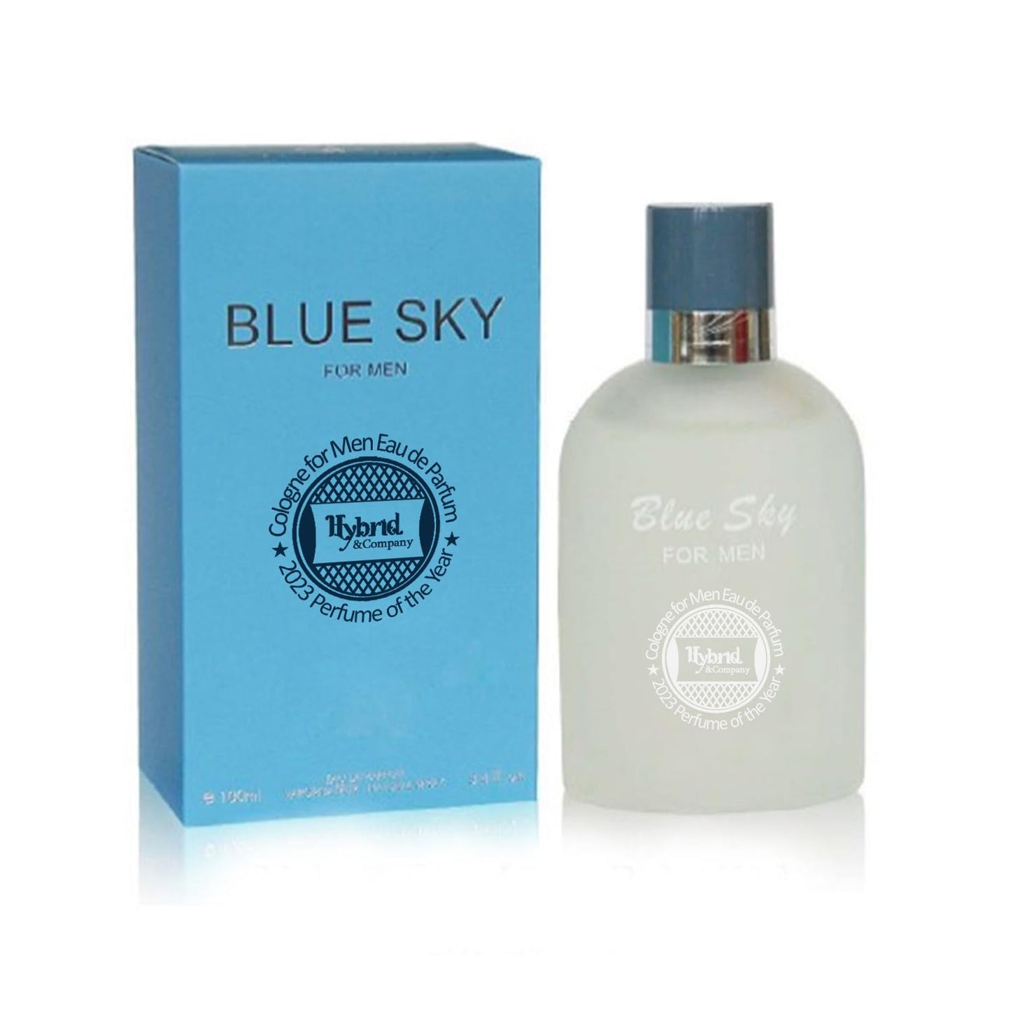 Hybrid & Company Blue Sky for men Men’s Classic Scent Perfume Eau De Toilette Spray 100 ML Beauty & Personal Care Hybrid & Company