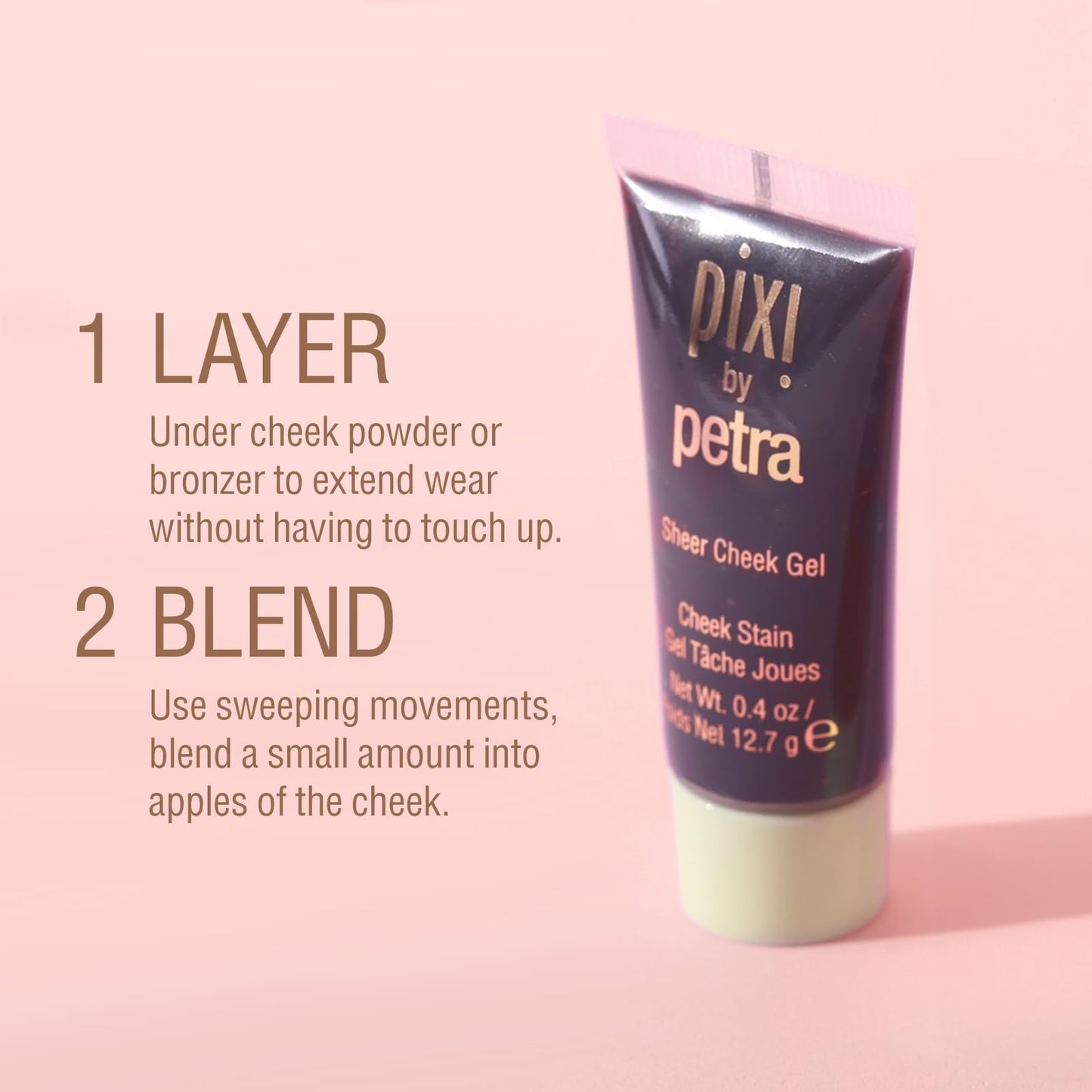 Pixi Sheer Cheek Gel - Flushed | Gel Blush For A Sheer Flush Of Colour | Oil-Free & Fragrance-Free Hydrating Liquid Blush | 0.45 Fl Oz Beauty & Personal Care Pixi