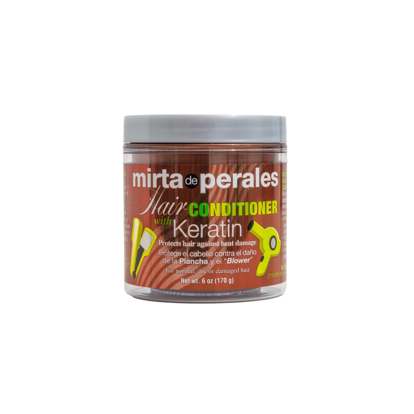 Mirta De Perales Conditioner with Keratin for Normal, Dry & Damaged Hair | Strengthening & Detangling Cream with Hydrolyzed Keratin & Amino Acids | Beauty & Personal Care Mirta De Perales