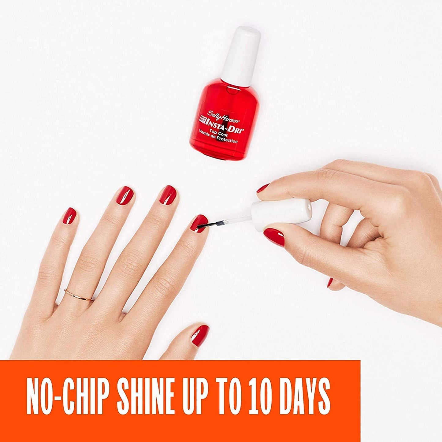 Sally Hansen Insta-Dri®, Clear Top Coat, Quick Dry, Long Lasting, Streak-Free Shine, Clear Nail Polish Beauty & Personal Care Sally Hansen