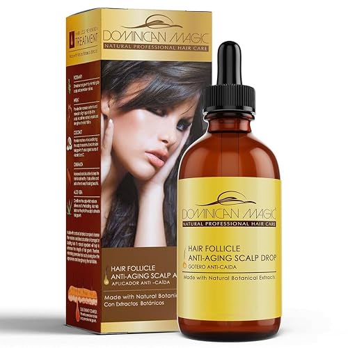 Dominican Magic Hair Follicle Anti-Aging Scalp Drop Hair Tonic with Rosemary and Cinnamon, Gotero Anti-Caida, Helps Stimulate Hair Growth, 2.01 Oz Beauty & Personal Care DOMINICAN MAGIC