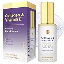 Clear Visage Collagen & Vitamin E Face Serum - Dermatologist Tested, Anti Aging Korean Skin Care - Hydrates, Firms & Smooths Fine Lines - Vegan, Clean Beauty & Personal Care Clear Visage