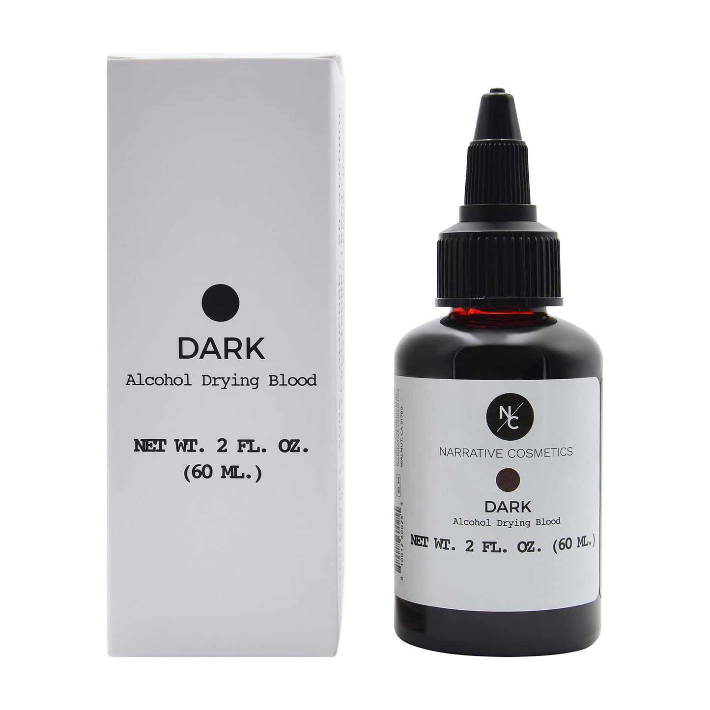 Narrative Cosmetics Alcohol Drying Blood - 2 fl oz | Dries to Touch, Keeps Wet Glossy Look | Won't Transfer or Smudge | SFX Wounds, Scabs, Gore | Beauty & Personal Care Narrative Cosmetics