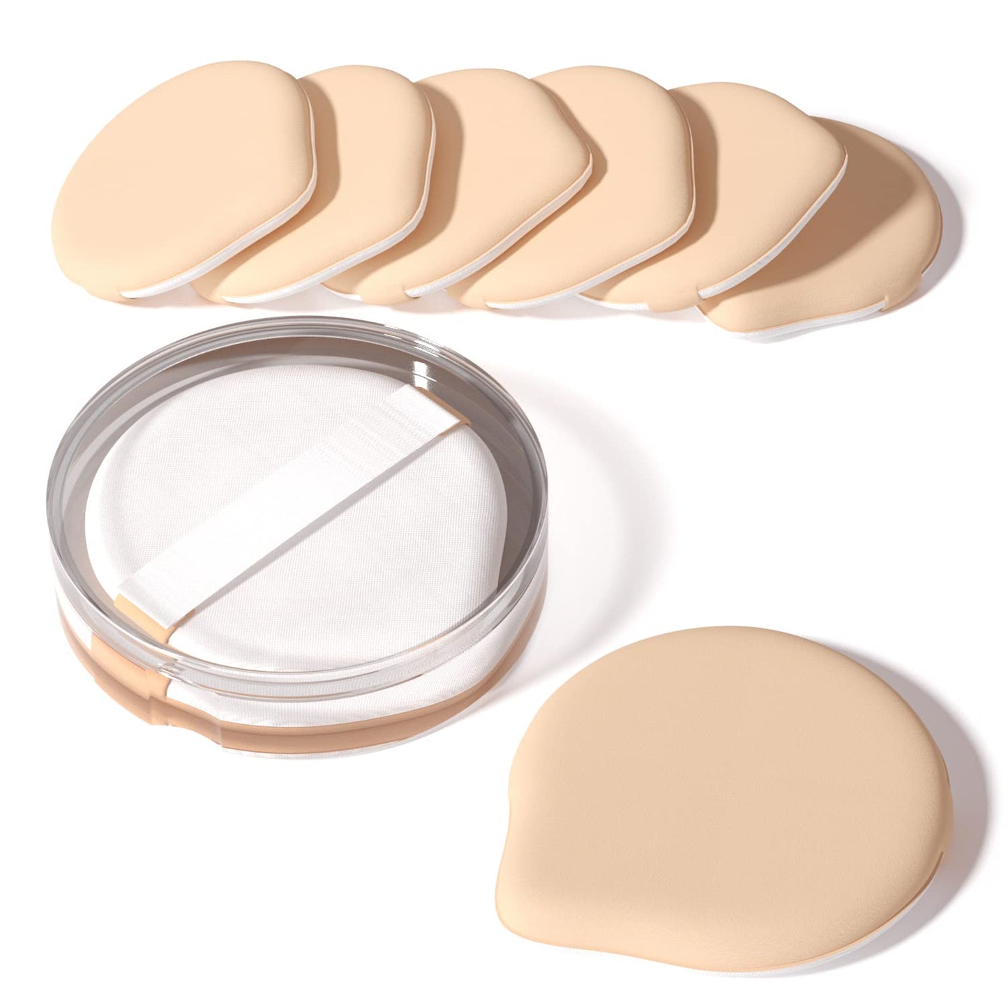 MOHOPE 8Pcs Air Cushion Makeup Puffs for Foundation with Portable Box, No Latex Blending Sponge for Liquid, Cream, Foundation and Powder, Teardrop Beauty & Personal Care MOHOPE