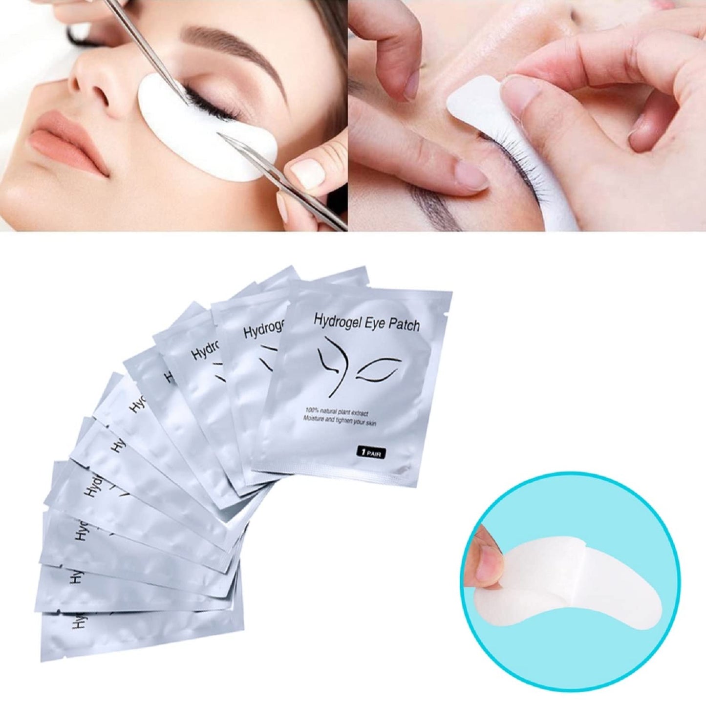 100 Pairs Set,Under Eye Pads,Comfy and Cool Under Eye Patches Gel Pad for Eyelash Extensions Eye Mask Beauty Tool Beauty & Personal Care Voncasen