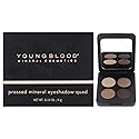 Youngblood Pressed Mineral Eyeshadow Quad - Taupe Smoke for Women - 0.14 oz Eye Shadow Beauty & Personal Care Youngblood