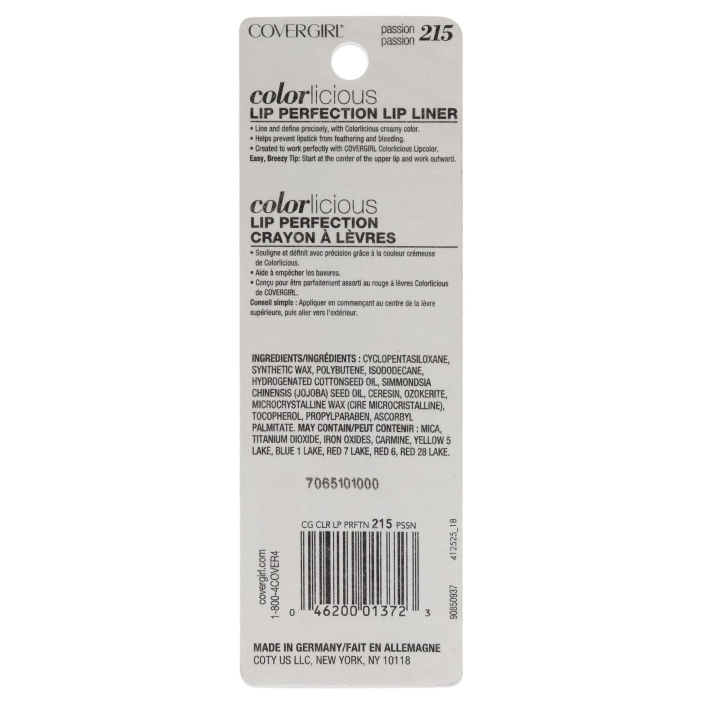 COVERGIRL Colorlicious Lip Perfection Lip Liner Passion, .04 oz (packaging may vary) Beauty & Personal Care COVERGIRL