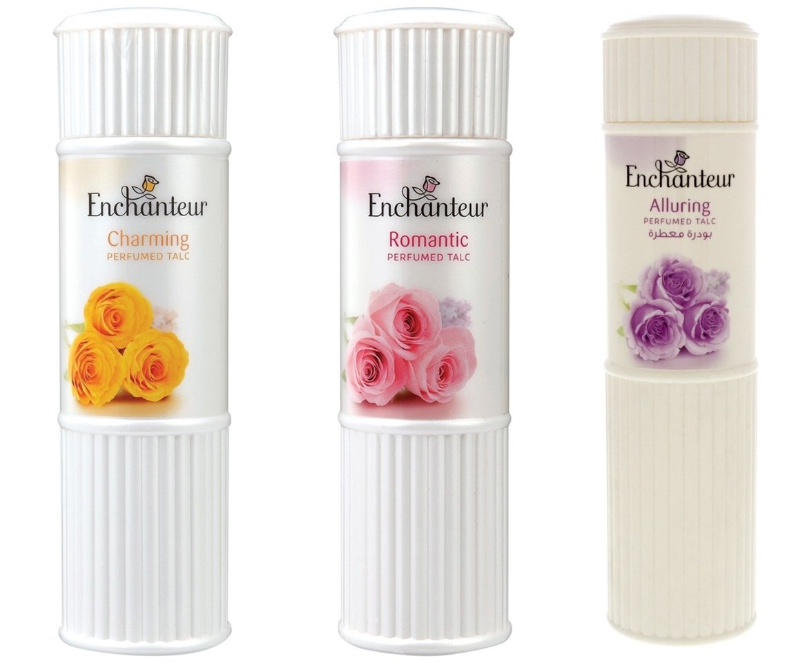 Enchanteur Perfumed Body Talcum Powder Charming, Romantic & Alluring Scent (Pack of 3 X 200 g / 7.05 Oz) Beauty & Personal Care Enchanteur