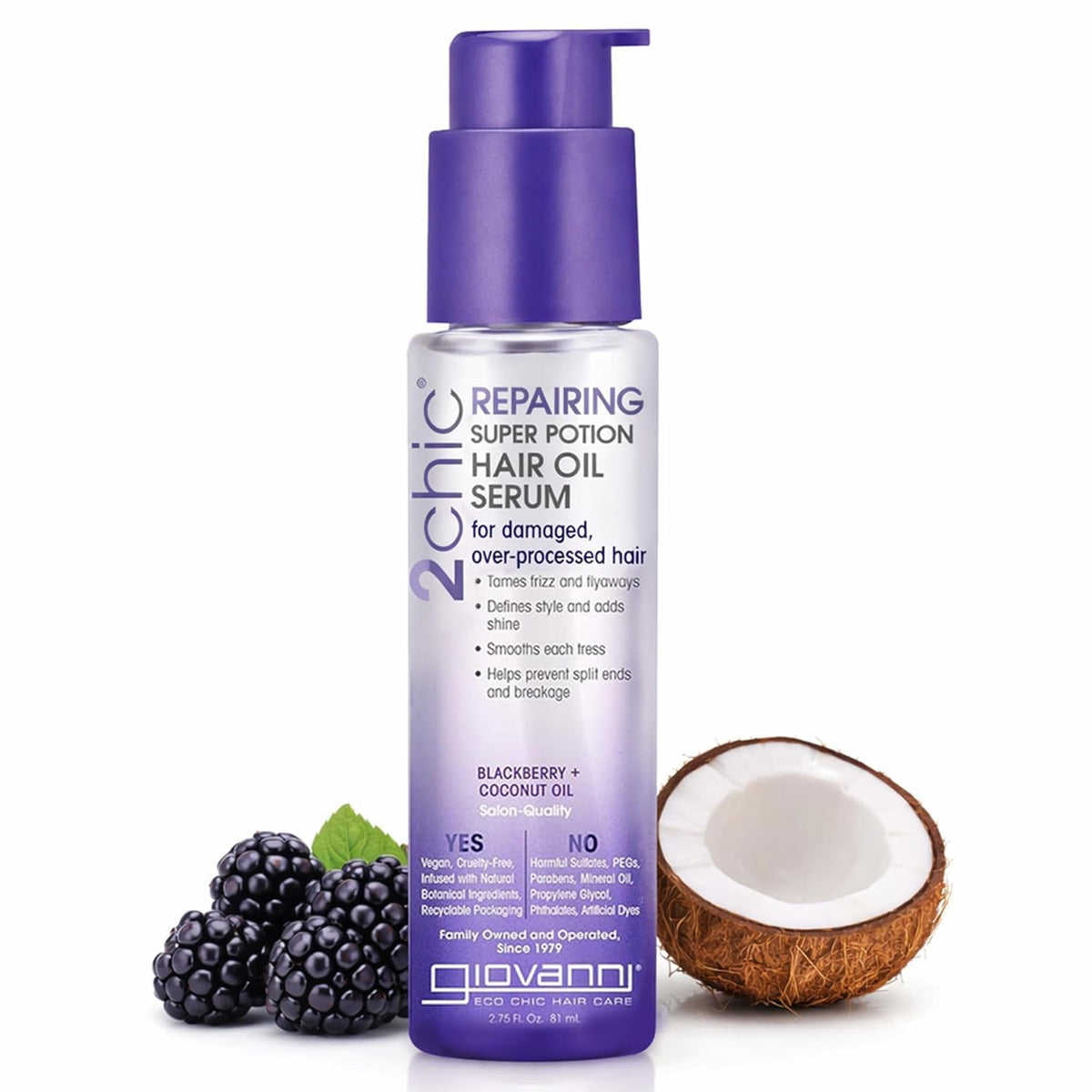 GIOVANNI 2chic Repairing Super Potion Hair Oil Serum, 2.75 fl oz