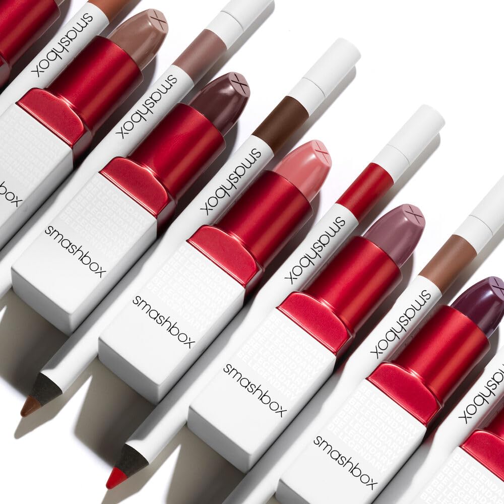 Smashbox Be Legendary Prime & Plush Lipstick | Creamy, Peptide-Infused, Lipstick with Primer for Smooth Color & Moisture Boosting Ceramides, 0.11 Beauty & Personal Care Smashbox