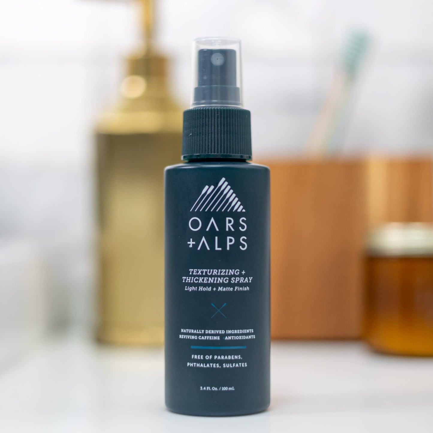 Oars + Alps Texturizing and Thickening Spray for Hair, Promotes Hair Growth, Sandalwood and Amber Scent, 3.4 Fl Oz Beauty & Personal Care Oars + Alps
