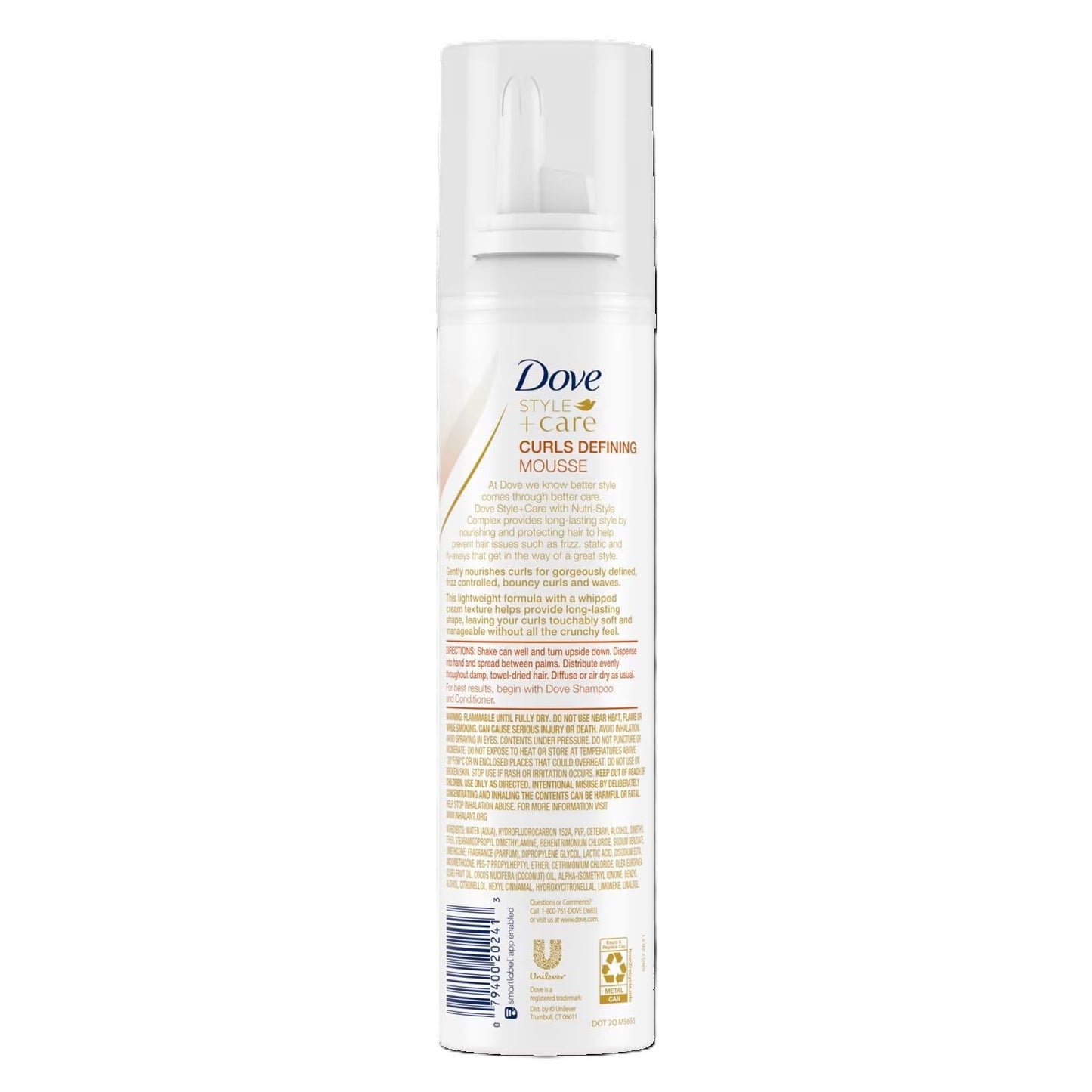 Dove Style+Care Curls Defining Mousse, Soft Hold 7 oz (Pack of 3) Beauty & Personal Care Dove