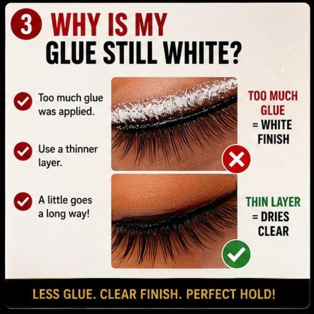 30 Sec Strip Eyelash Bond Black or Clear Strong All Day Hold for Eyelash Extension Rubbery Texture Rubbery Texture (Clear 1 fl oz/30 ml) Beauty and Personal Care Mrs Gwen Hair & Accessories