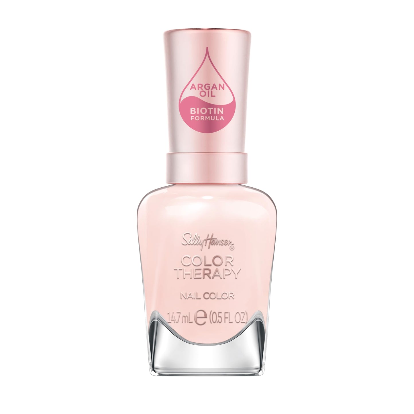 Sally Hansen Color Therapy Nail Polish | Biotin, Argan Oil, Long Lasting, Healthy Nails, Nail Strengthener, Sheer | 536 My Sheer | Light Pink Nail Beauty & Personal Care Sally Hansen