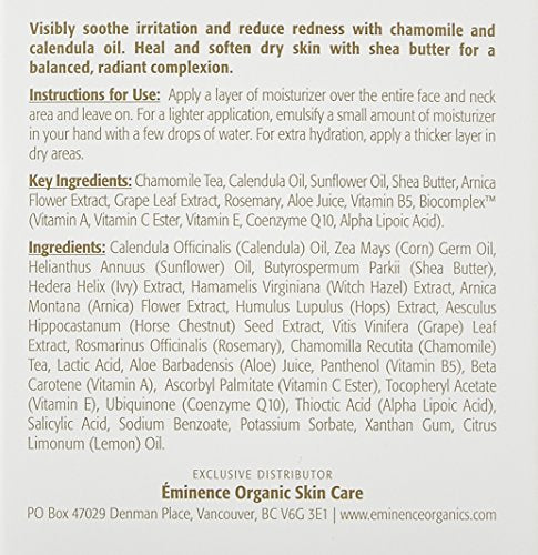 Eminence Organic Skincare Calm Skin Moisturizer for Sensitive Skin, Chamomile, 2 Fluid Ounce (2252/Em) Beauty & Personal Care Eminence