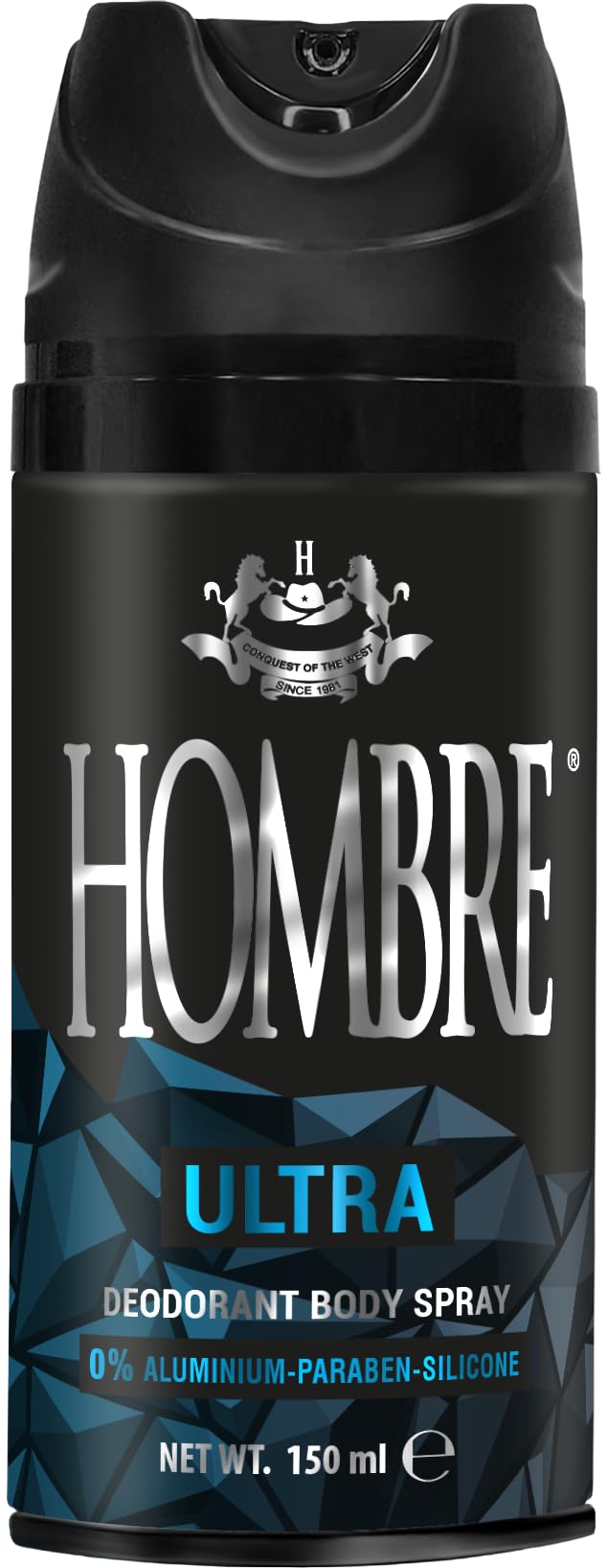HOMBRE Ultra Spray Deodorant for Men - Woody Citrus-Aquatic Freshness - Aluminum-Free Deodorant Body Spray - Daily Odor Protection 150 ml (Pack of 1) Beauty and Personal Care HOMBRE