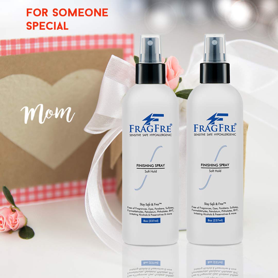 FRAGFRE Hair Finishing Spray 8 oz - Flexible Soft Hold - Hair Spray for Sensitive Skin - Fragrance Free Hypoallergenic Parabens Free - Non Irritating Beauty & Personal Care FRAGFRE