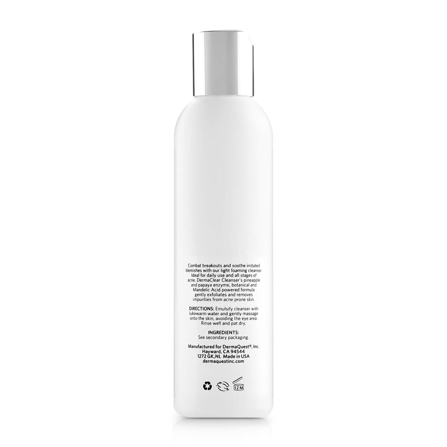 DermaQuest DermaClear Cleanser for Acne Breakouts - Acne Face Wash & Face Exfoliator with Mandelic Acid and Tea Tree Oil (6 oz.) Beauty & Personal Care DermaQuest