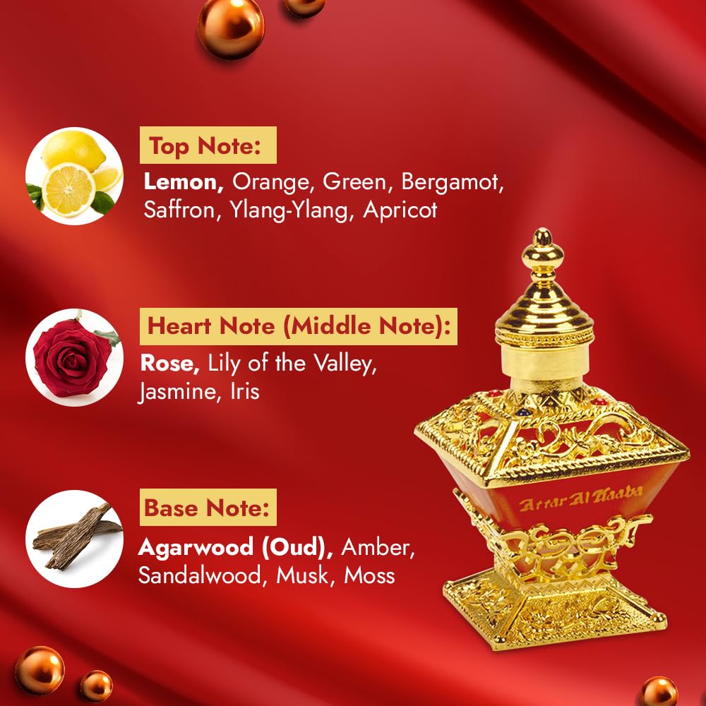 Attar Al Kaaba by Al Haramain for Unisex - 0.84 oz Parfum Oil Beauty & Personal Care Al Haramain