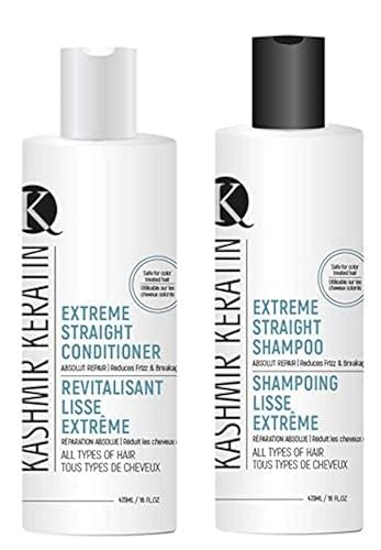 Kashmir Keratin Hair Care Kit (Extreme Straight + Extreme Conditioner) Beauty & Personal Care Kashmir Keratin
