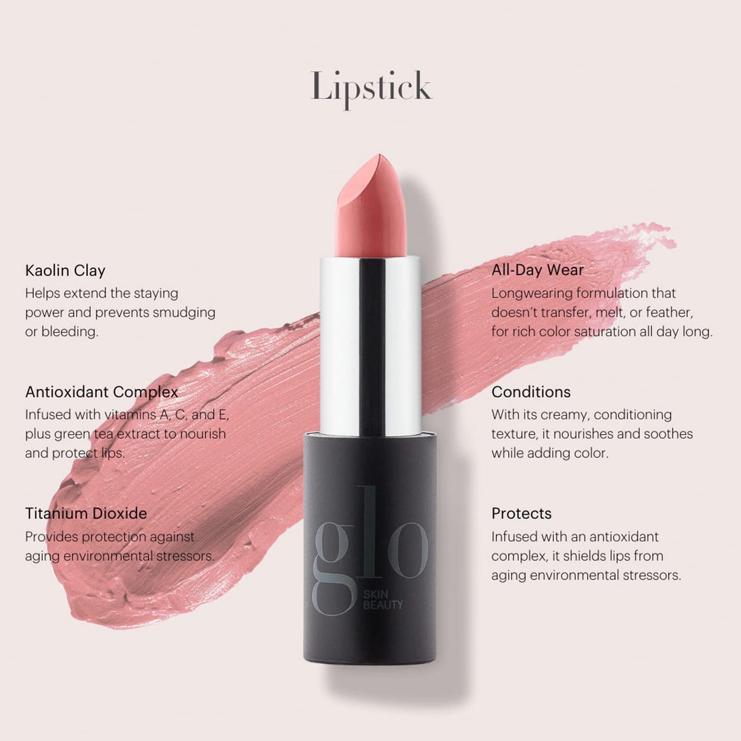 Glo Skin Beauty Lipstick in Dune - Warm Nude - Creamy Long Lasting Lip Stick, 20 Shades Beauty & Personal Care Glo Skin Beauty