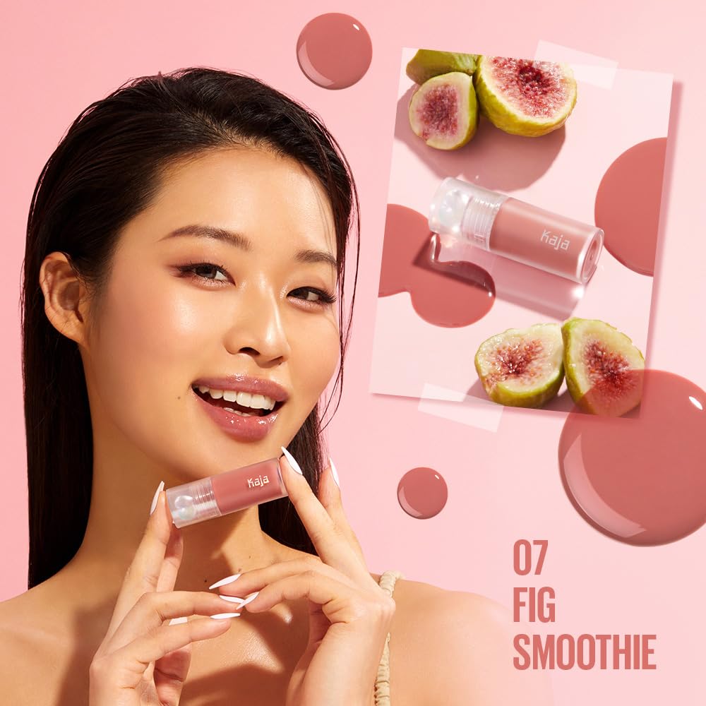 Kaja Lip Plumping - Juicy Glass 07 Fig Smoothie - Hydrating, Feel Plumped and Lightweight with Vitamin Tree Fruit Oil, Vegan, Cruelty-Free, Clear Tint Beauty and Personal Care Kaja