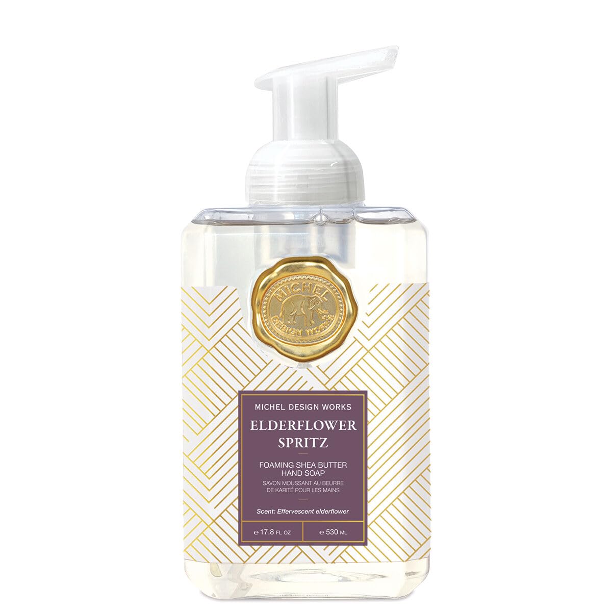 Michel Design Works Foaming Hand Soap, Elderflower Spritz, Beautiful Square Container with Pump Beauty & Personal Care Michel Design Works