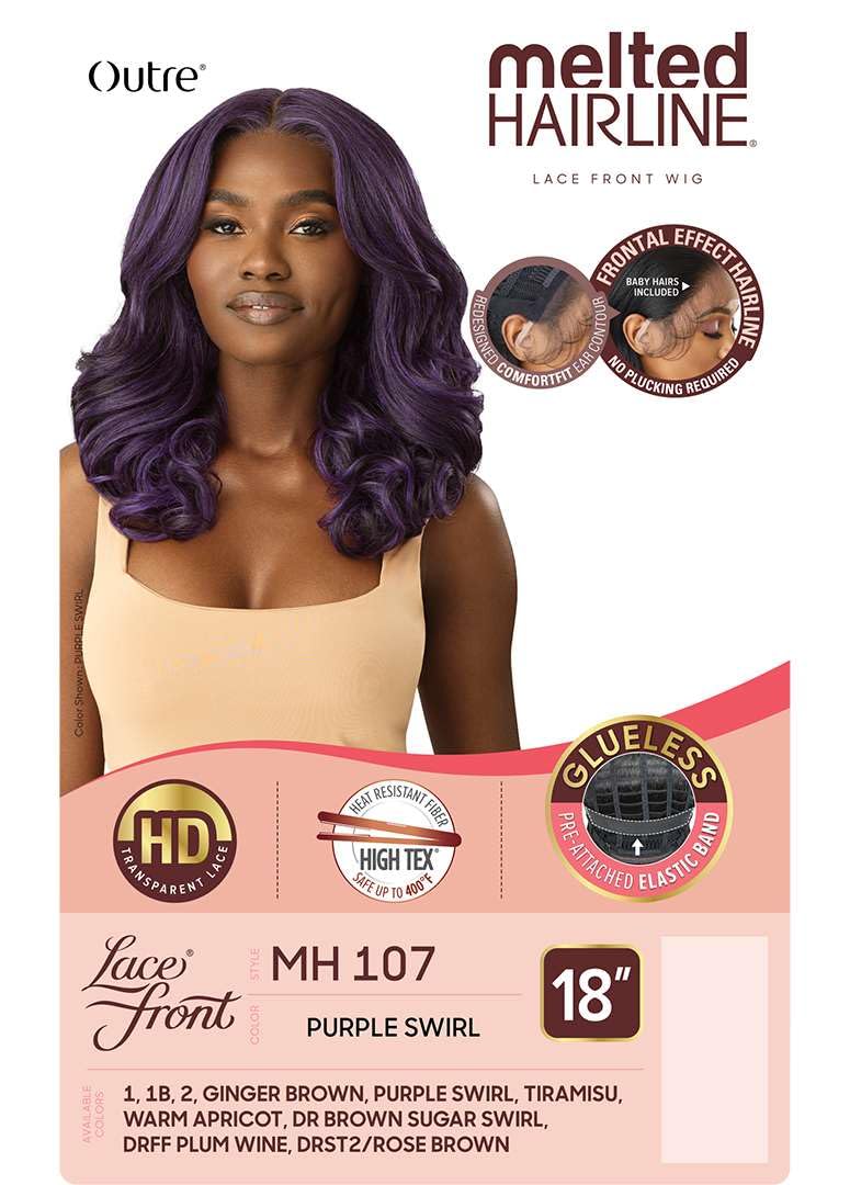 Outre Lace Front Wig - Melted Hairline - MH 107 (WARM APRICOT)