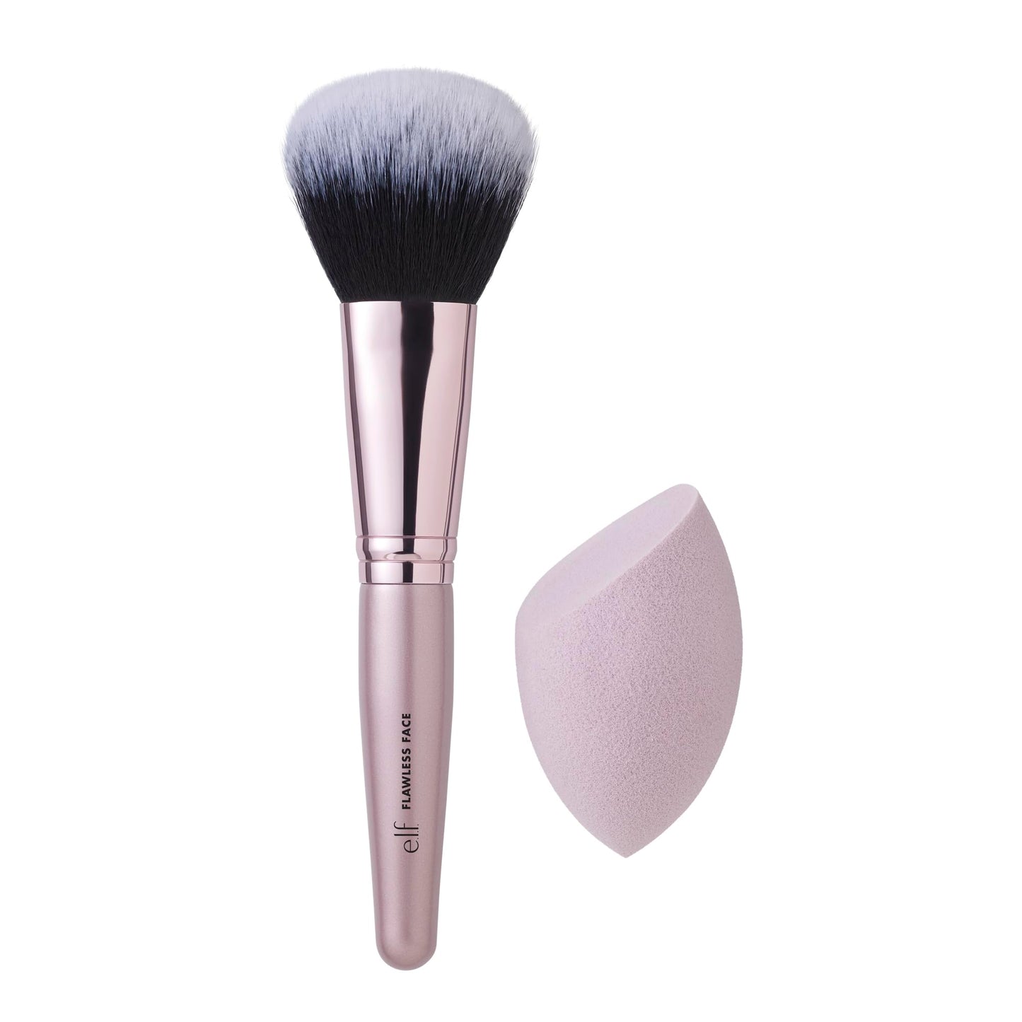 e.l.f. Complexion Brush & Sponge Duo, 2-Step Face Sponge & Makeup Brush Kit For Creating A Flawless Complexion, Vegan Beauty & Personal Care e.l.f.