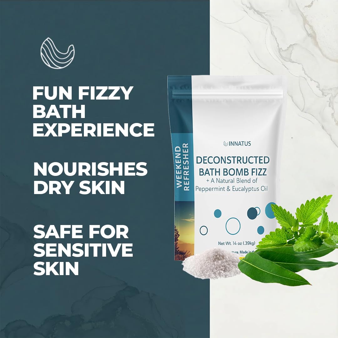 Sea Salt Fizzy Deconstructed Sleeping Beauty Bath Bomb - 14oz Bath Fizz - Infused with Natural Oils for Deep Relaxation (Rosemary) Beauty and Personal Care INNATUS