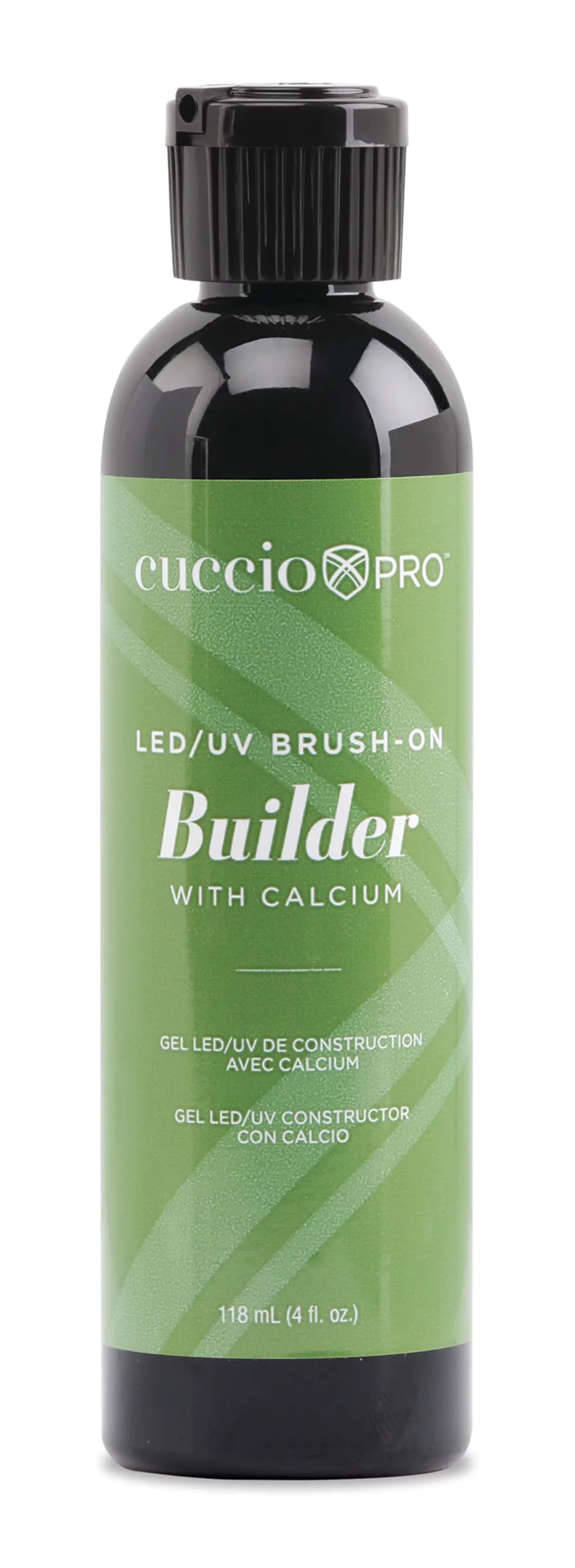 Cuccio Pro Brush-On Builder Gel with Calcium - LED and UV Self-Leveling Formula - Soak-Off Gel with Hard Gel Strength - Chip-Resistant Clear Finish Beauty & Personal Care Cuccio