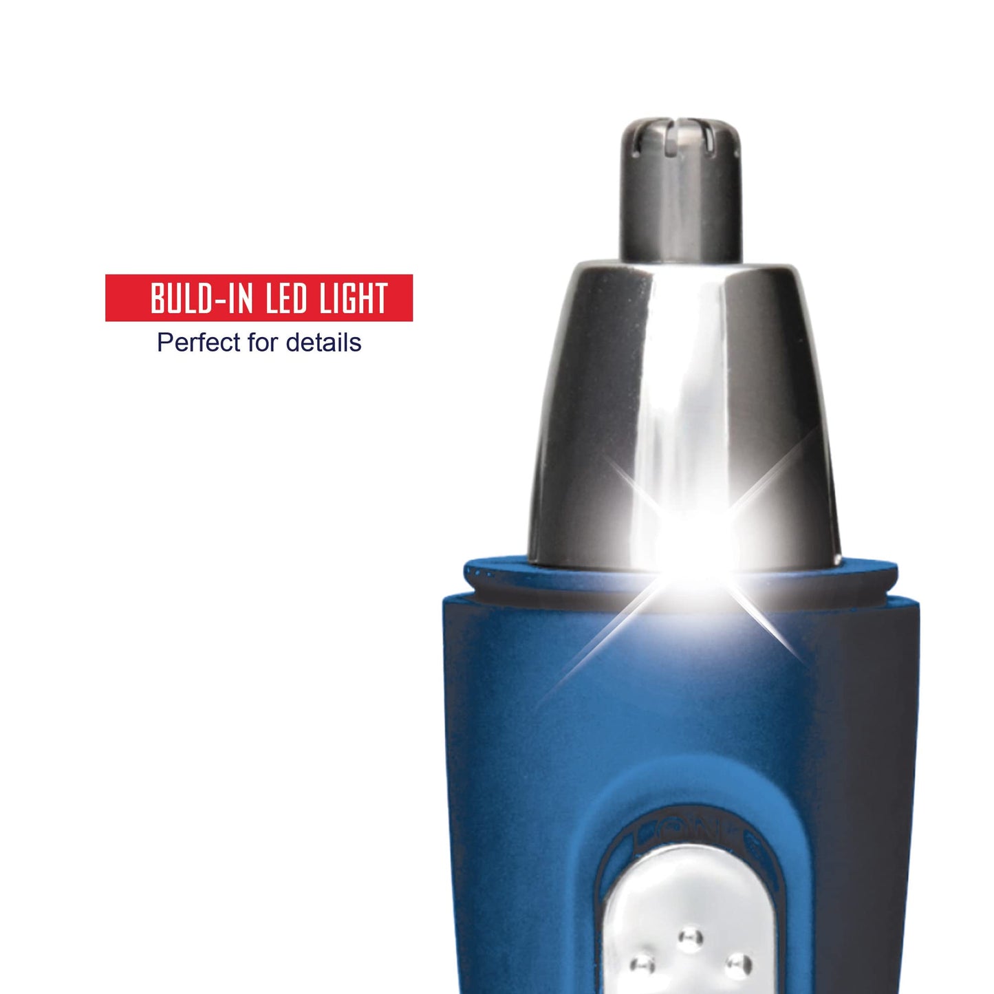 Barbasol Built in LED Light Washable Battery Powered Ear and Nose Trimmer with Stainless Steel Blades Beauty and Personal Care XTREME