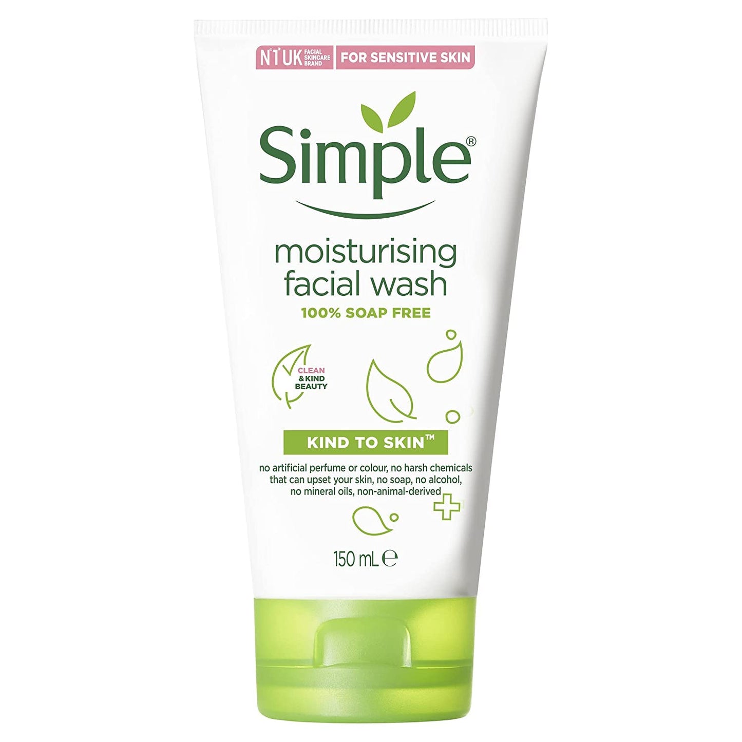Simple Moisturizing Kind to Skin Face Wash, 5 oz (4 pack) (Bundle) Beauty & Personal Care Simple