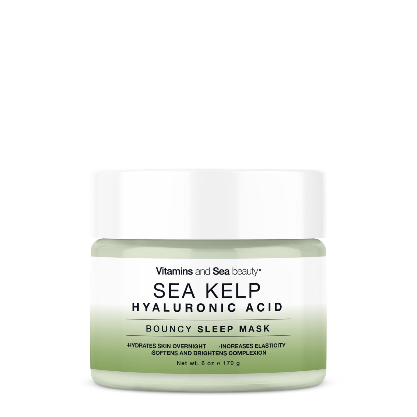 VITAMINS AND SEA BEAUTY Bouncy Sleep Mask with Sea Kelp + Hyaluronic Acid, 6 fl oz Beauty & Personal Care VITAMINS AND SEA BEAUTY