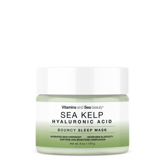 VITAMINS AND SEA BEAUTY Bouncy Sleep Mask with Sea Kelp + Hyaluronic Acid, 6 fl oz Beauty & Personal Care VITAMINS AND SEA BEAUTY
