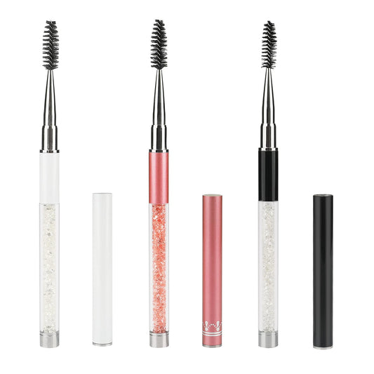 G2PLUS 3PCS Eyelash Brushes with Cap, Eye brow Brush, Eyelash Mascara Brushes Wands Applicator Makeup Tools for Travel Beauty & Personal Care G2PLUS