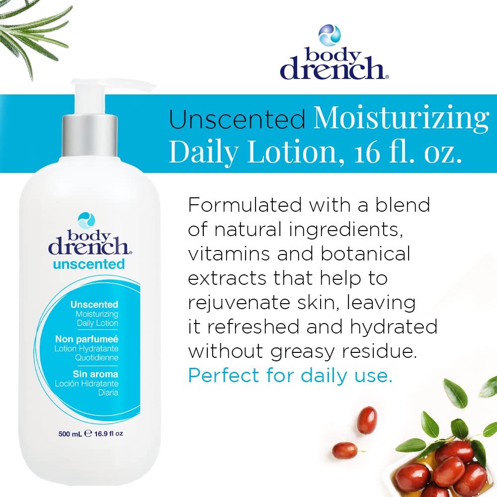 Body Drench Moisturizing Body Lotion - Hydrating, Deep Moisturizer Unscented Lotion for All Skin Types, Dry Skin Relief, 16.9 fl oz Beauty & Personal Care Body Drench